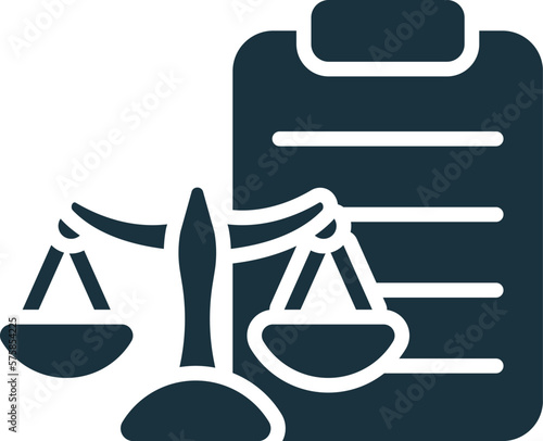 Principle of right icon. Monochrome simple sign from core values collection. Principle of right icon for logo, templates, web design and infographics.