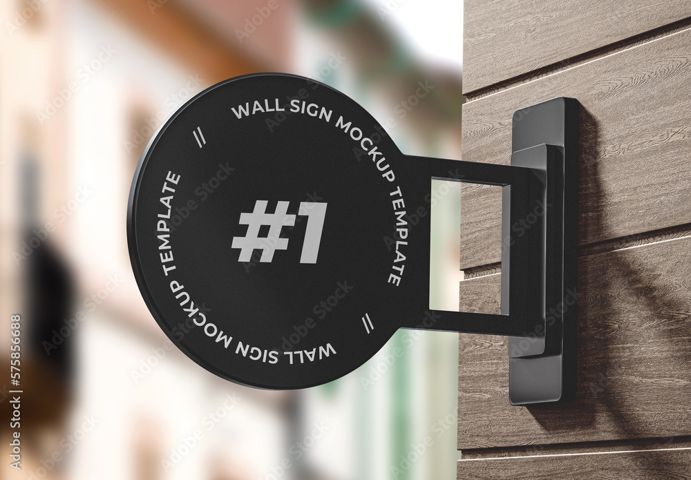 Street Sign Logo Mockup Stock Template Adobe Stock