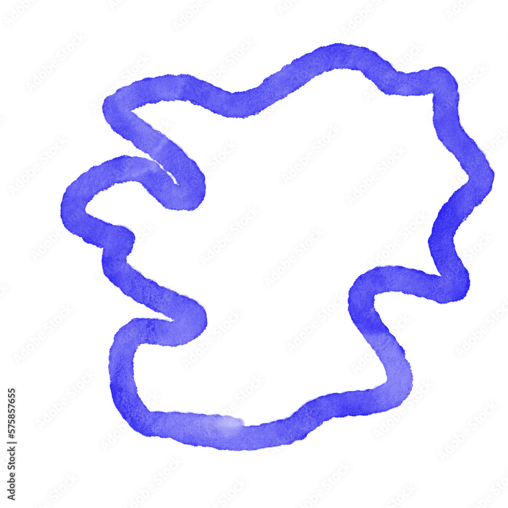 Blue Watercolor Lines Abstract Shapes Blue Watercolor Lines Abstract Shapes