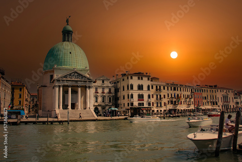 Venice canals at sunset. Italy © Sergey Fedoskin