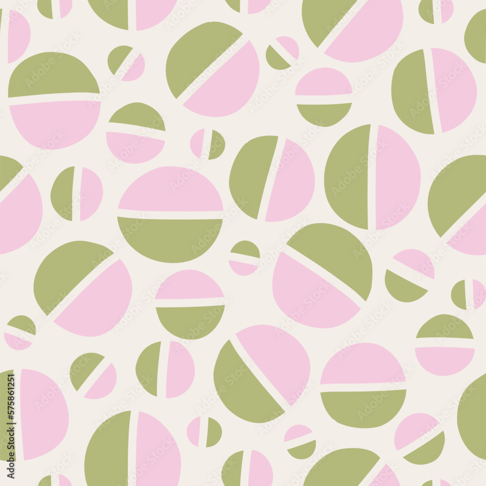 Geometric minimalist semicircles seamless pattern Geometric minimalist semicircles seamless pattern