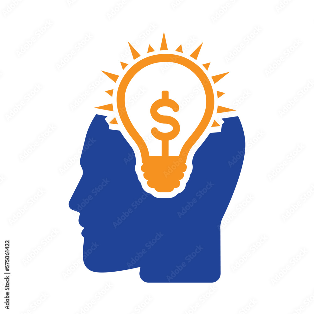 head, bulb, light, creative business idea icon head, bulb, light, creative business idea icon