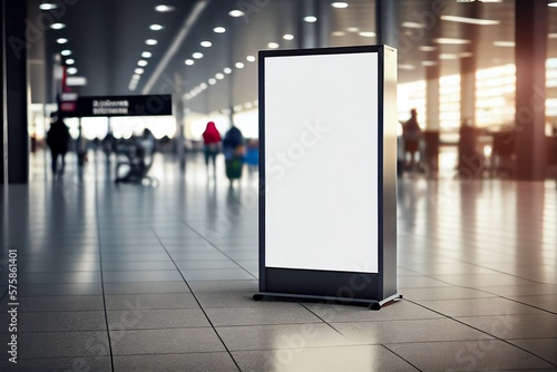 billboard in airport mockup