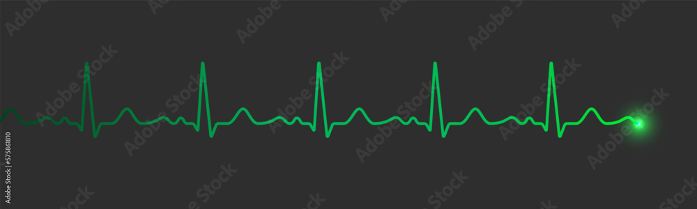 Heart beat pulse monitor, electrocardiogram display or vector medical ...