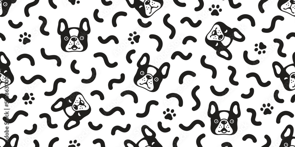 dog seamless pattern doodle french bulldog head face vector cartoon gift wrapping paper tile background repeat wallpaper scarf isolated illustration design dog seamless pattern doodle french bulldog head face vector cartoon gift wrapping paper tile background repeat wallpaper scarf isolated illustration design