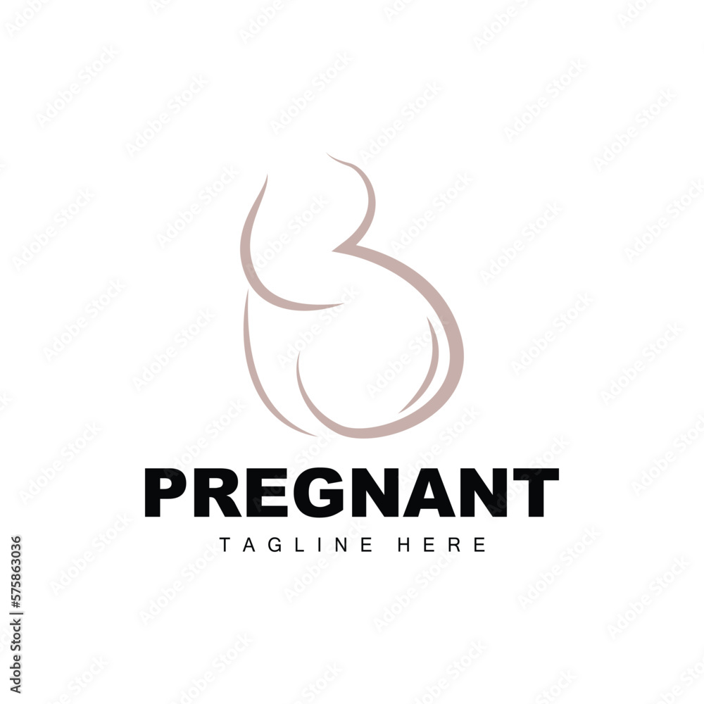 Pregnant Logo, Mom And Baby Health Care Design, Pregnant And Baby Medicine Brand Icon Vector Pregnant Logo, Mom And Baby Health Care Design, Pregnant And Baby Medicine Brand Icon Vector