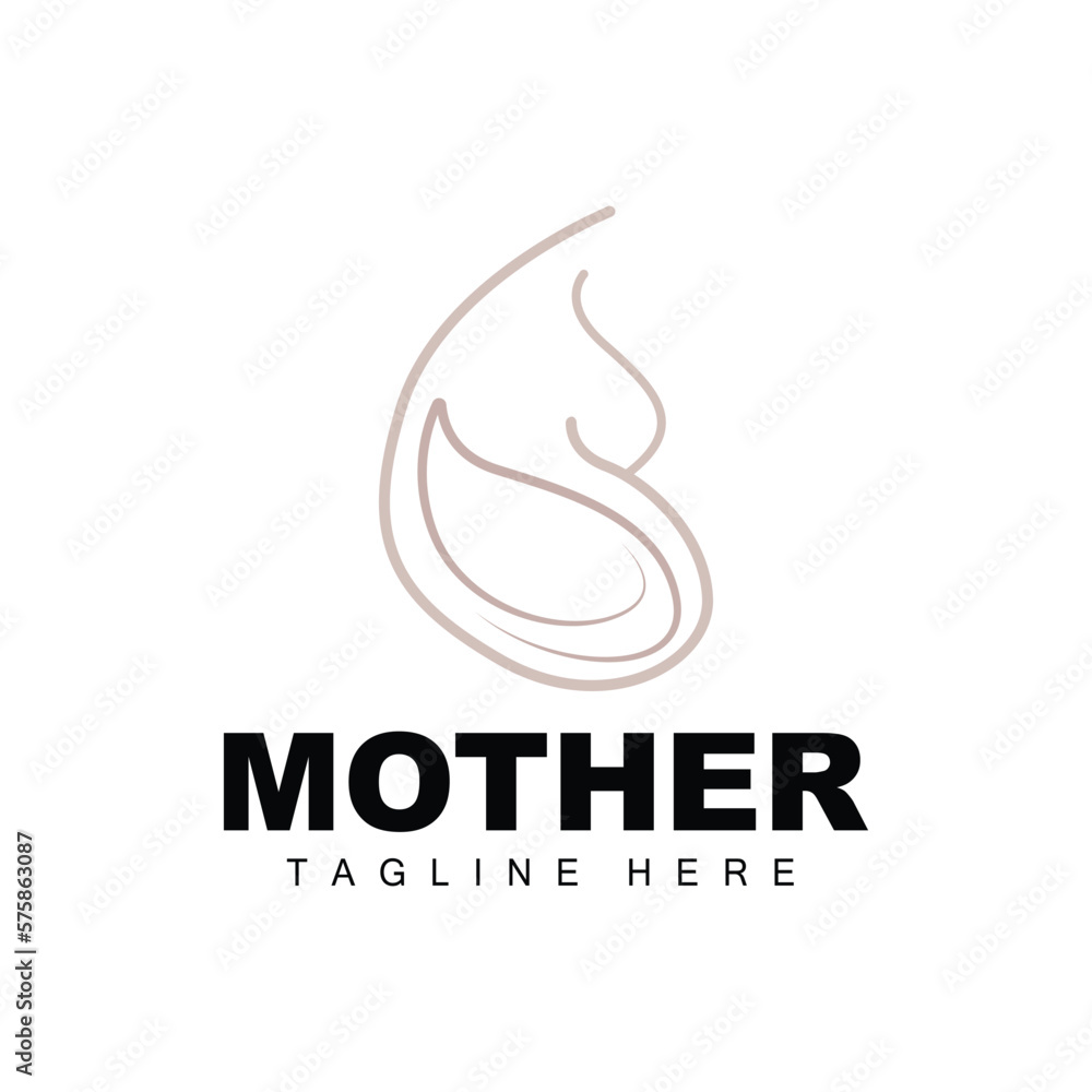 Pregnant Logo, Mom And Baby Health Care Design, Pregnant And Baby Medicine Brand Icon Vector Pregnant Logo, Mom And Baby Health Care Design, Pregnant And Baby Medicine Brand Icon Vector