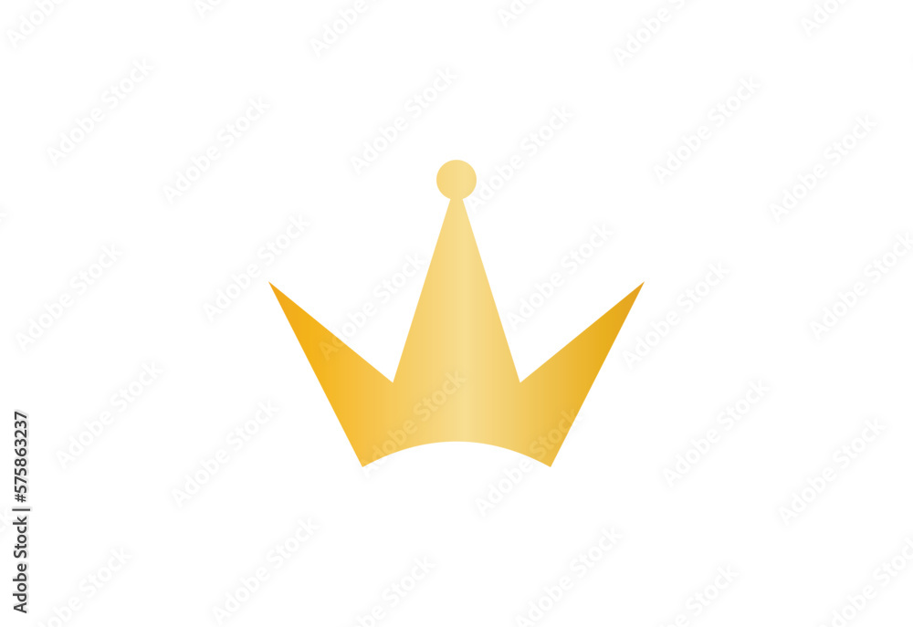 Crown icon vector on white background. Crown icon vector on white background.