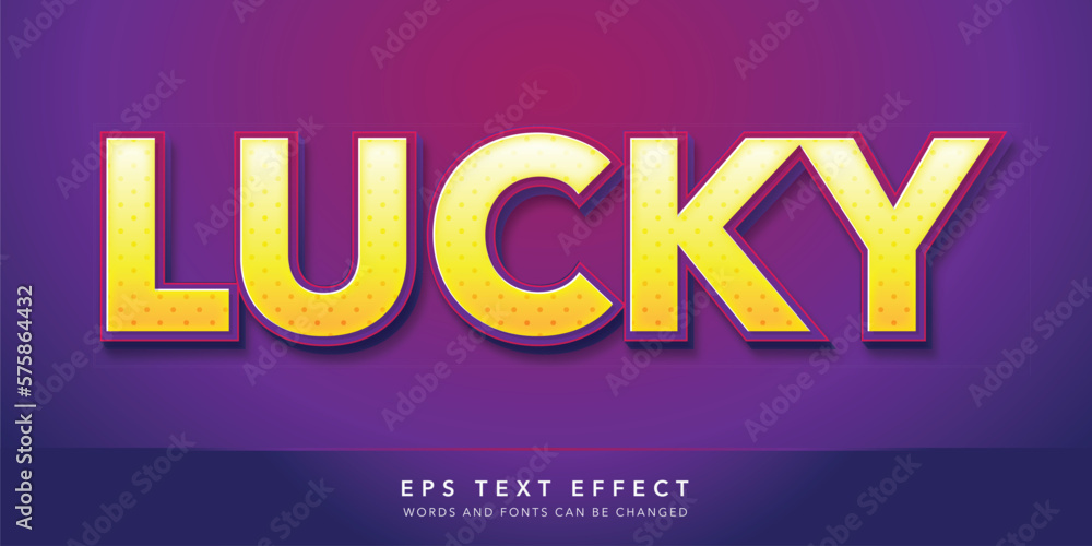lucky 3d editable text effect lucky 3d editable text effect