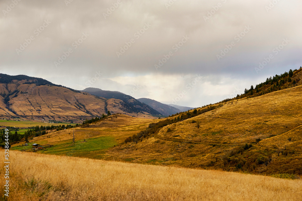 Evening landscape in the mountains