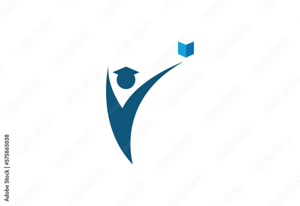 Education logo icon design, vector illustration. Education logo icon design, vector illustration.