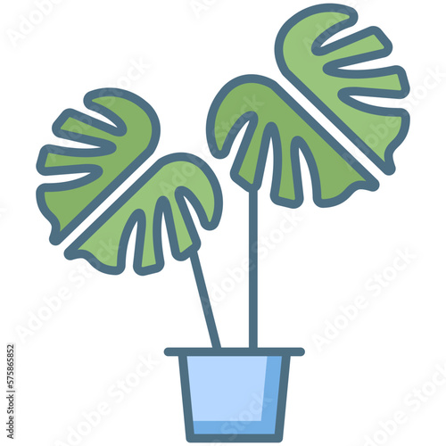 Monstera Deliciosa plant icon