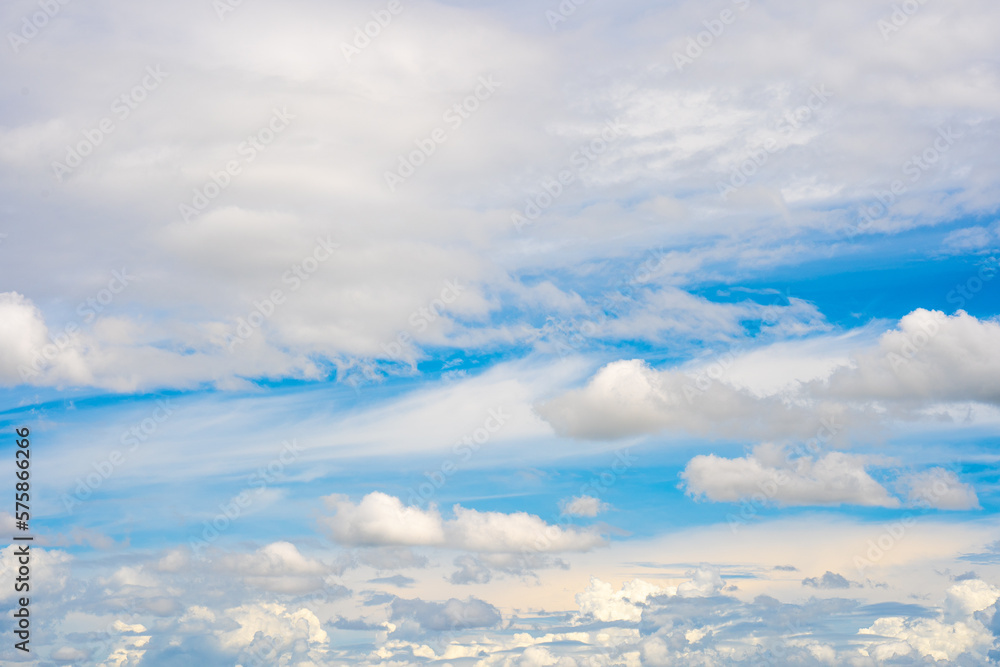 clouds and blue sunny sky, white clouds over blue sky, Aerial view, nature blue sky white cleat weather. clouds and blue sunny sky, white clouds over blue sky, Aerial view, nature blue sky white cleat weather.