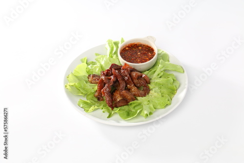 Sun-dried pork-fired, Yummy Thai Food