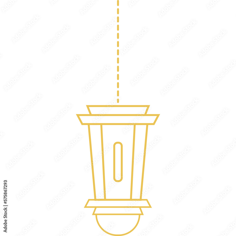 Islamic Lattern Outline Islamic Lattern Outline