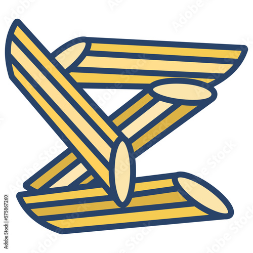 Penne pasta icon