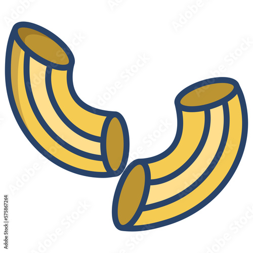 Penne pasta icon