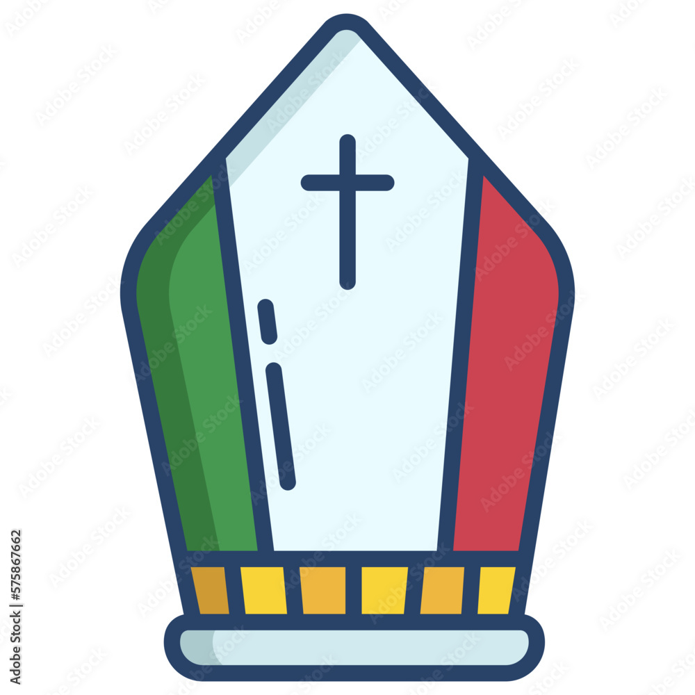 Obraz premium Pope Crown icon