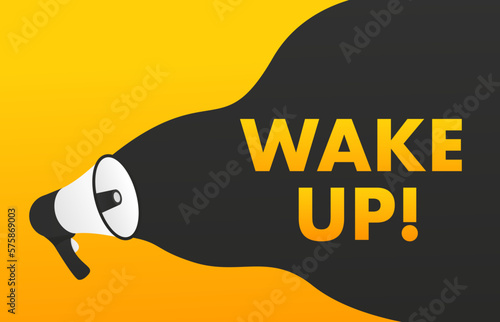 Alarm clock. Loud signal to wake up in the morning from bed. Getting up in the morning or waking up. Mechanical signaling device, bell. Waking up time motivation. Flat design. Vector illustration