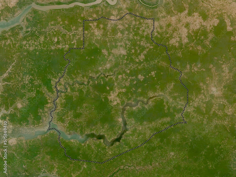 Sedhiou, Senegal. Low-res satellite. No legend Sedhiou, Senegal. Low-res satellite. No legend