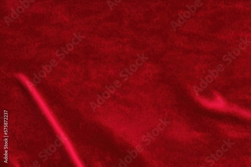 red velvet cloth background, red fabric created with generative AI