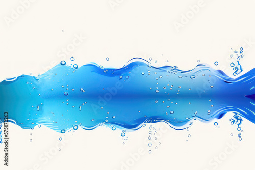 blue abstract wavy background created with generative AI