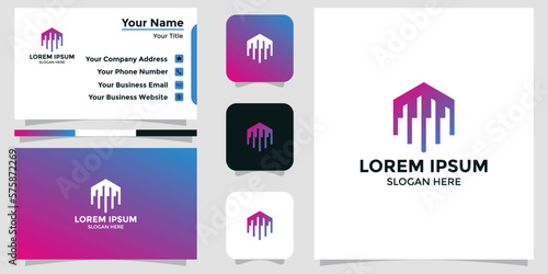 consulting business logo design and branding card photo