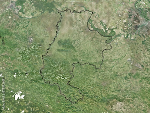 Macvanski, Serbia. High-res satellite. No legend