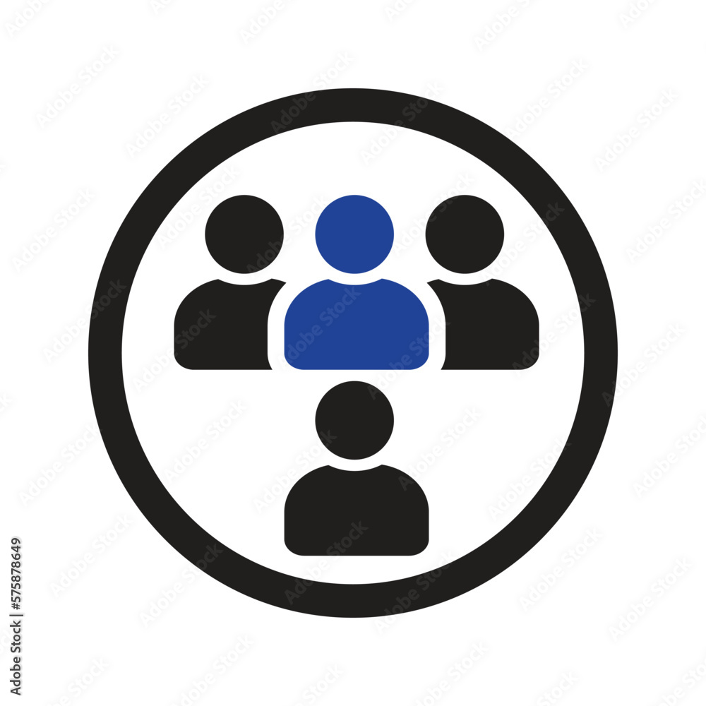 business target client icon in circle business target client icon in circle