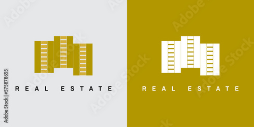 Real Estate Construction Building Logo Template