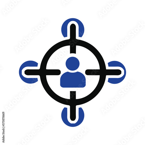 fixed target audience icon