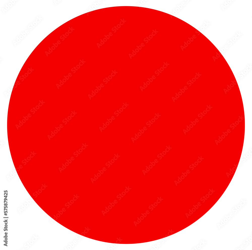 A big Red Sun vector icon. Red sun symbol.
