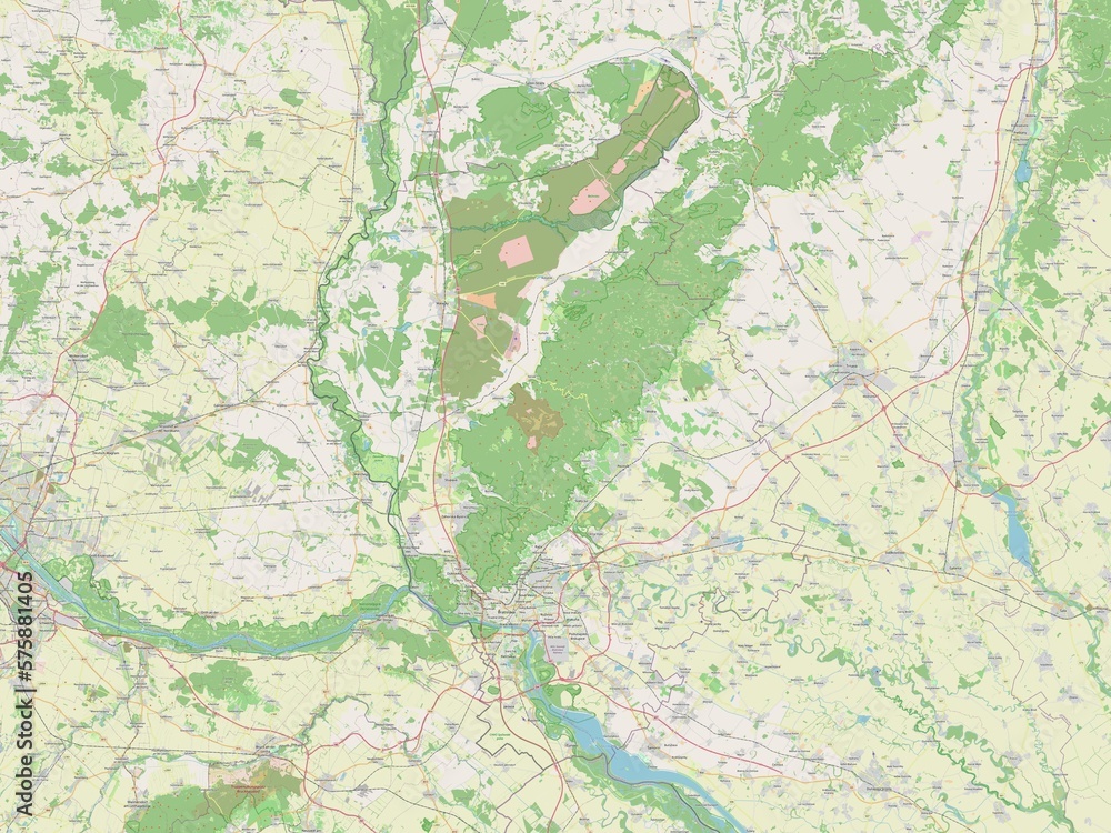 Bratislavsky, Slovakia. OSM. No legend Bratislavsky, Slovakia. OSM. No legend
