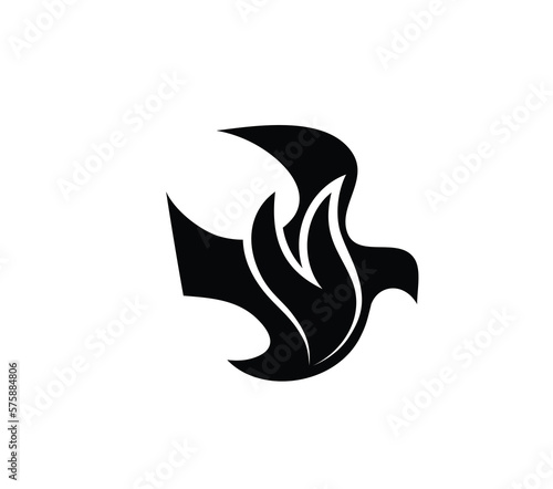 Holy spirit Fire Art Icon, art vector design

