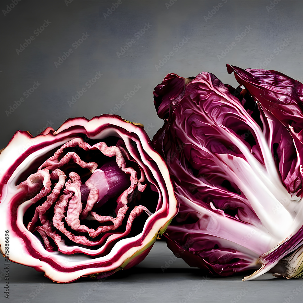 Obraz premium Kohl. vegetarisches natürliches Lebensmittel frisch auf den Tisch - ai generative