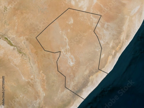 Galgaduud, Somalia. Low-res satellite. No legend photo