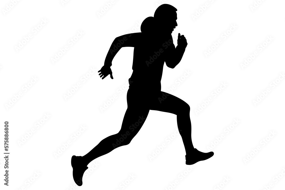 dynamic running uphill male athlete in hoodie dynamic running uphill male athlete in hoodie