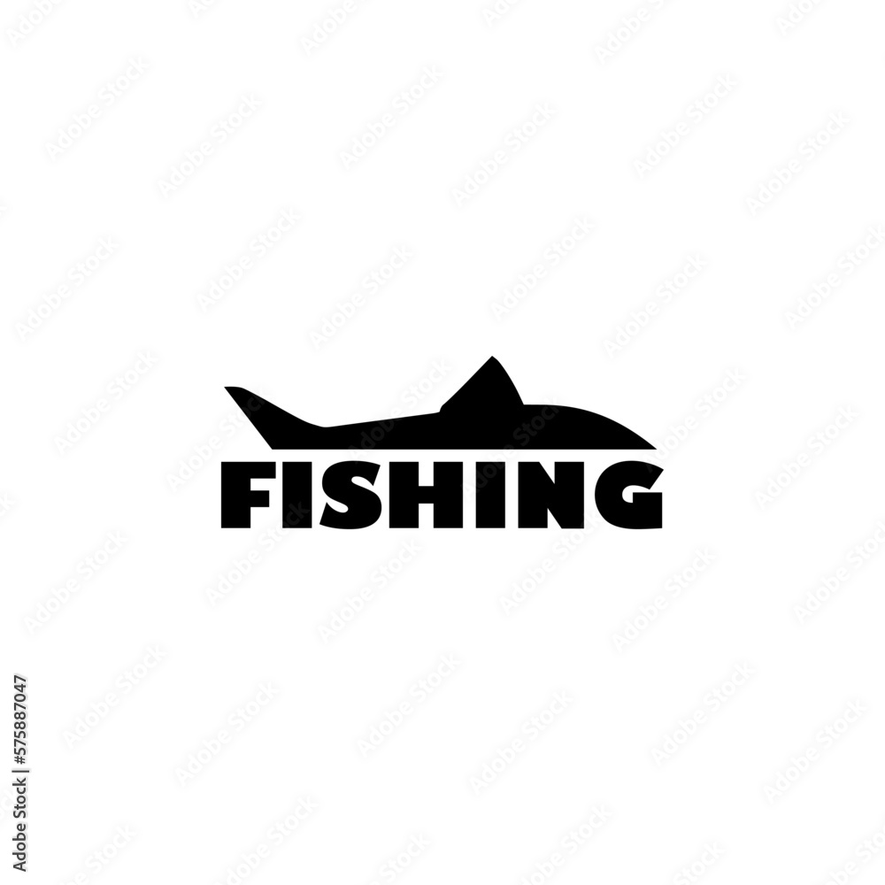 Fishing icon isolated on white background