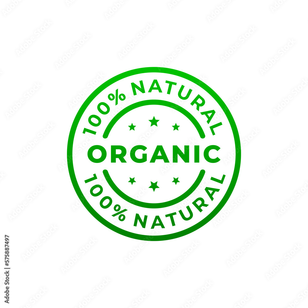 100% organic label vector or 100% organic seal vector isolated on white background. The best 100% organic label or symbol for product design. Simple 100% organic seal or sign for natural product. 100% organic label vector or 100% organic seal vector isolated on white background. The best 100% organic label or symbol for product design. Simple 100% organic seal or sign for natural product.