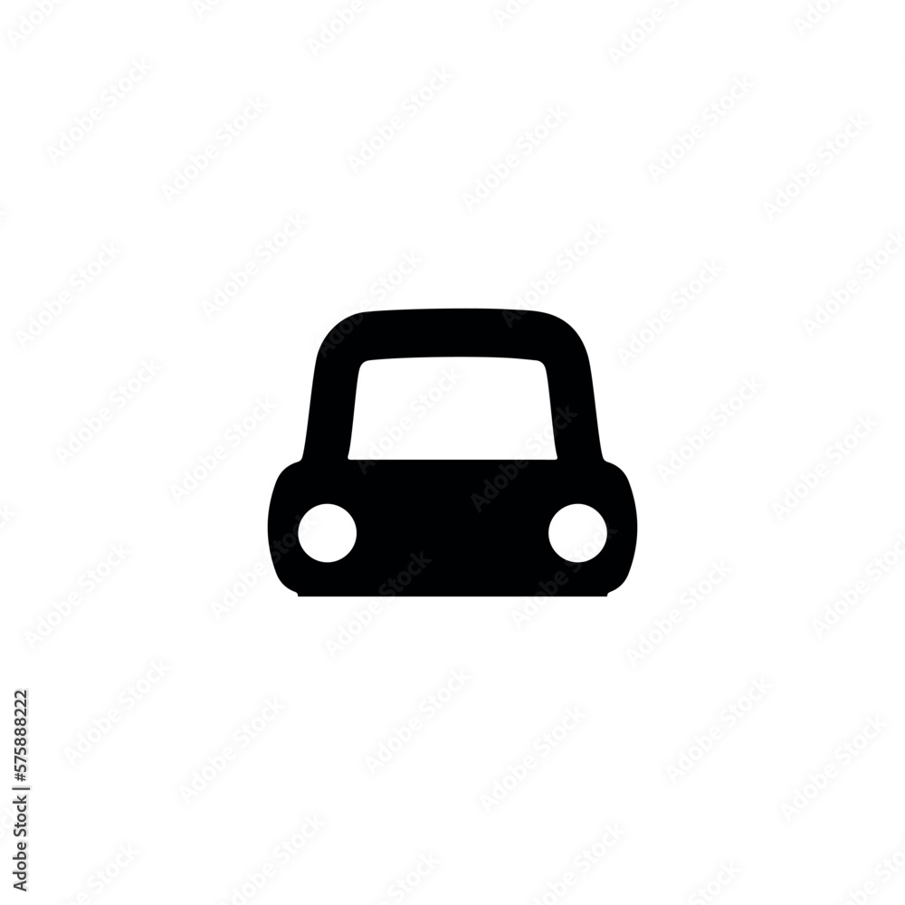Car icon. Simple style taxi poster background symbol. Car brand logo design element. Car t-shirt printing. vector for sticker.