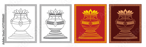 Sri Lankan Traditional Punkalasa illustration Art