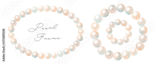 Pearl Frames drawn in watercolor