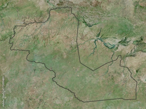 Western Bahr-el-Ghazal, South Sudan. High-res satellite. No legend