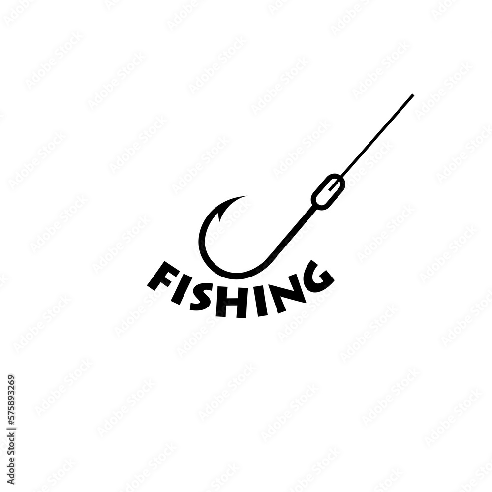 Fishing word icon isolated on white background. Fishing word icon isolated on white background.