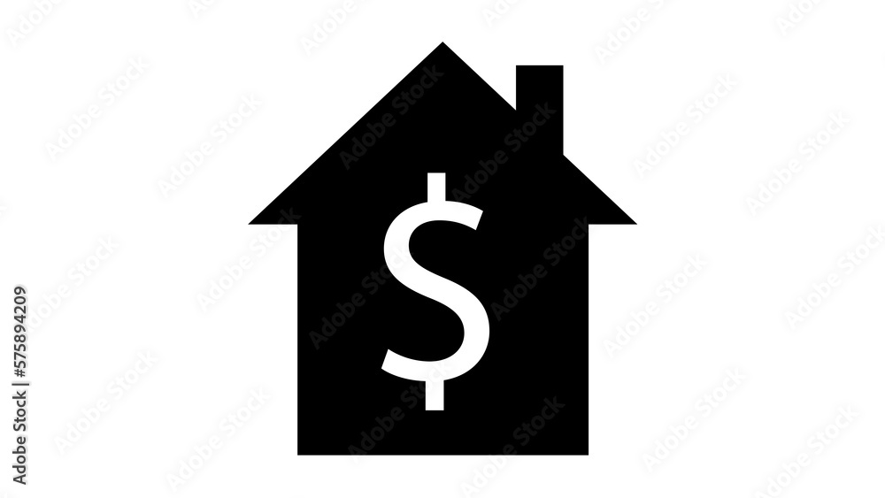 home price icon isolated on background home price icon isolated on background