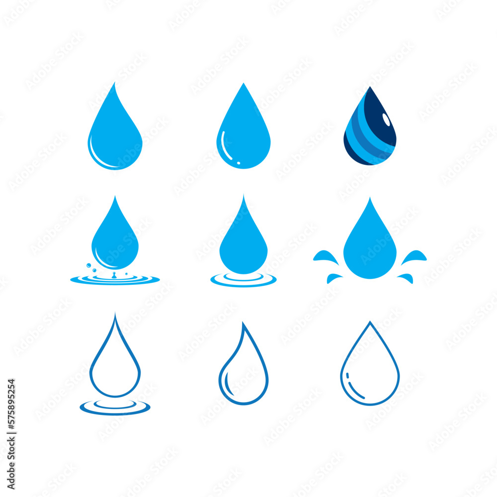 water drop Logo water drop Logo