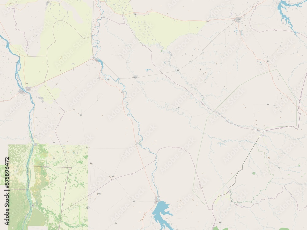 Fototapeta premium Sennar, Sudan. OSM. No legend