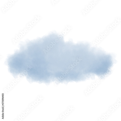 Blue Cloud Watercolor 