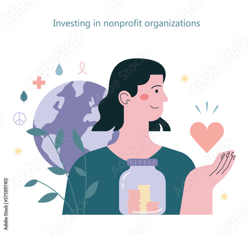 Sustainability and social responsibility. Investitions in non-governmental