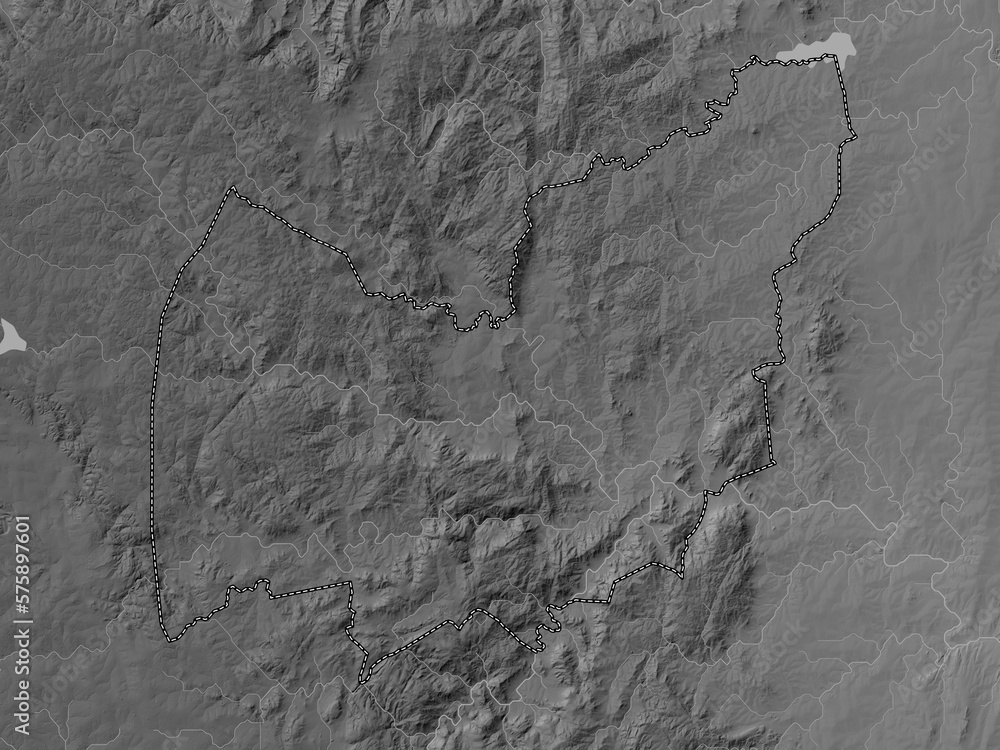 Manzini, Eswatini. Grayscale. No legend Manzini, Eswatini. Grayscale. No legend